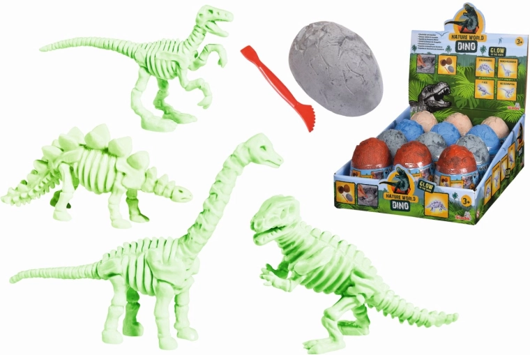 Æg med dinosaurskelet til udgravning - 1 stk.