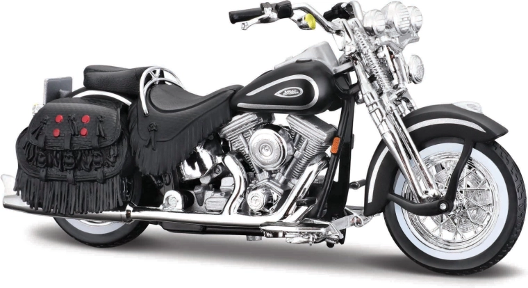 Maisto Harley-Davidson 1999 FLSTS Heritage Softail Springer mat sort 1:18