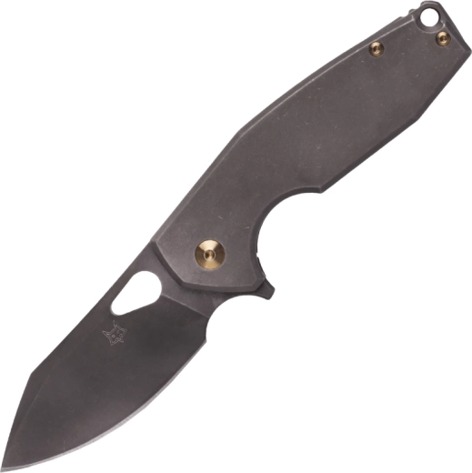Foldekniv FOX Yaru 7 cm, titanium, bronze, Stonewash PVD