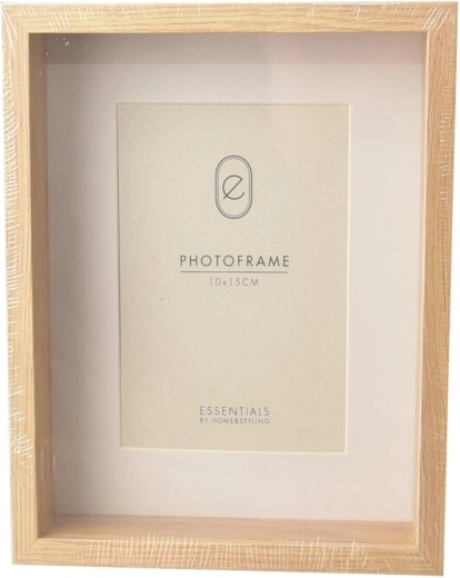 Træ fotoramme beige 10 × 15 cm