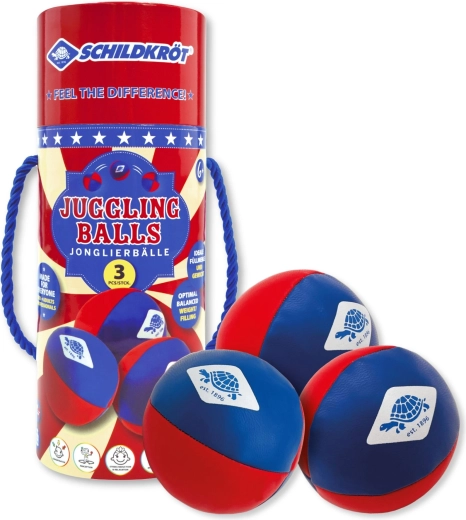 Schildkröt jongleringsbolde til begyndere, sæt med 3 stk.