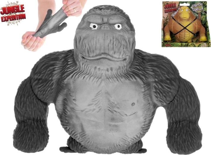 Jungle Expedition strækfigur af gorilla 13 cm