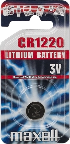 Litium-knapcellebatteri CR1220 3 V