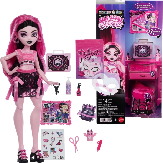 Monster High Draculaura-dukke med tilbehør Self-Scare Secrets