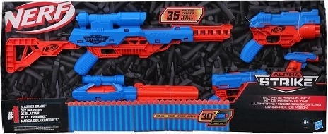 Nerf Alpha Strike Ultimate Mission Pack – sæt med 5 blastere og 30 pile