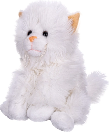 Plysset kat med lyd 20 cm