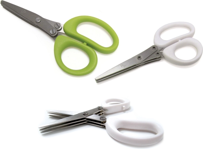 Urtekvissaks med tre blade 13 cm – mix hvid/limelight