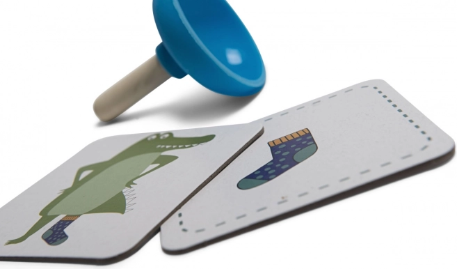 Krokodillestrømper – reaktionsspil for børn (4+)