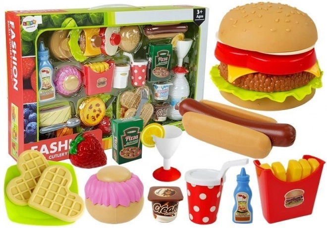 Lege køkken med plastmad