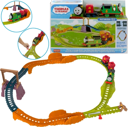 Fisher-Price Thomas og vennerne Postlevering med Percys lokomotiv og skinner