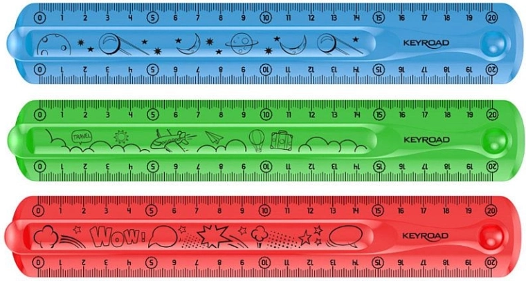 Fleksibel lineal 20 cm KEYROAD