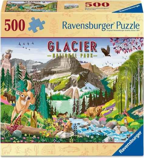Ravensburger puslespil National Park: Glacier 500 brikker