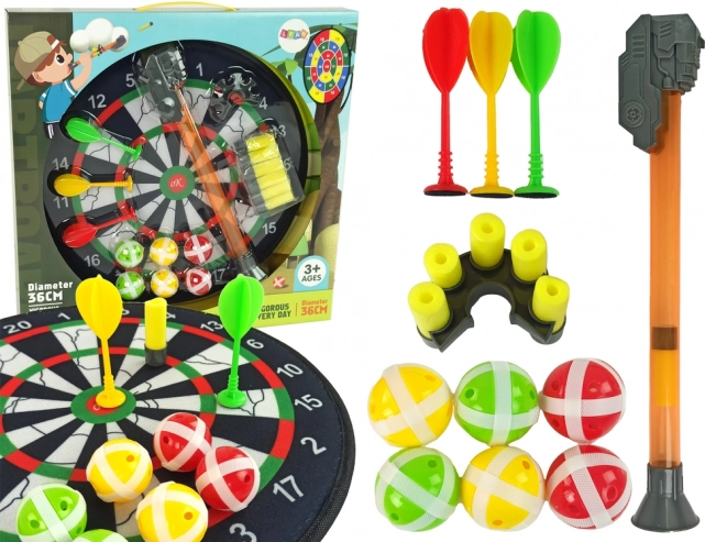 Børnelegetøj dartmål med velcro 36 cm