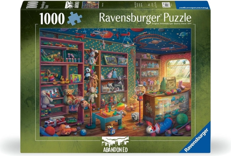 Ravensburger puslespil Abandoned: Forladt legetøjsbutik 1000 brikker