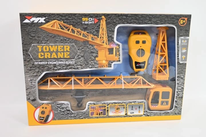 RC-kran med fjernbetjening og belysning (99 cm)