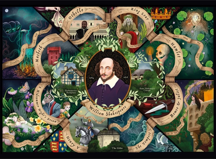 GIBSONS puslespil Shakespeare 1000 brikker