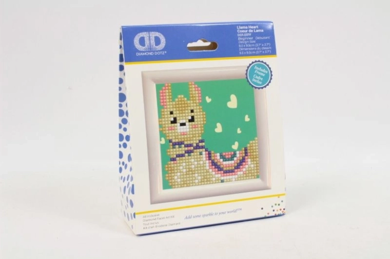 Diamond Dotz lama hjerte – sæt til diamantbroderi