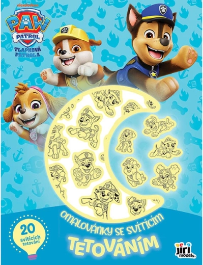 Malebog med lysende tatoveringer Paw Patrol
