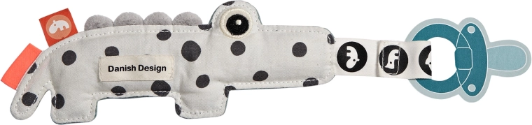 Done by Deer krammedyr med sutteholder Croco blå