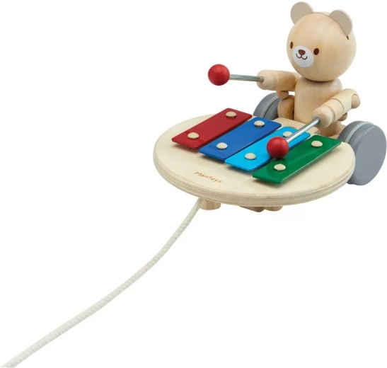 Træk-bjørn med xylofon PlanToys