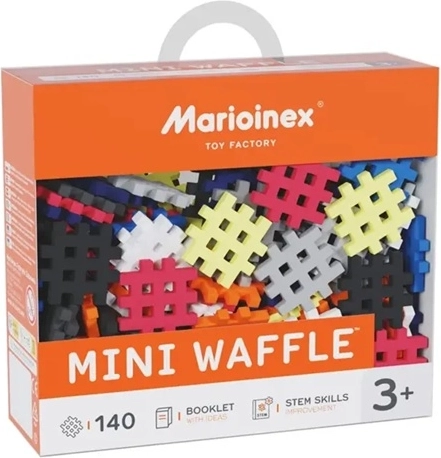 Mini-vaffelbyggesæt 140 dele mønster 3