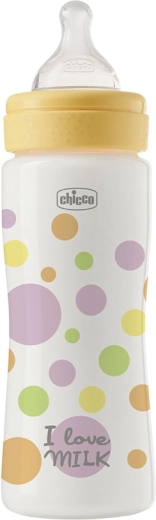 Chicco sutteflaske Perfect Easy 330 ml til drenge, hurtig gennemstrømning, 4 m+