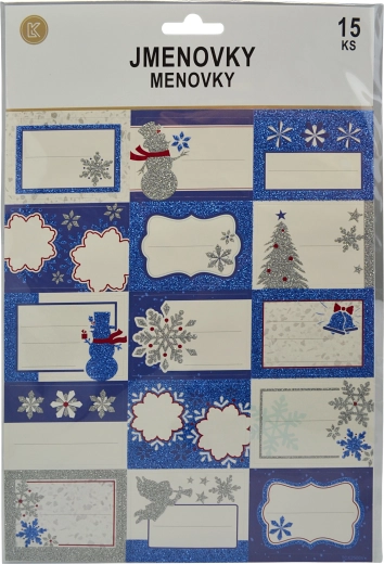 Selvklæbende navnemærkater til julegaver