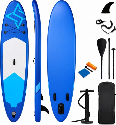 Oppusteligt paddleboard SUP 350 cm med tilbehør