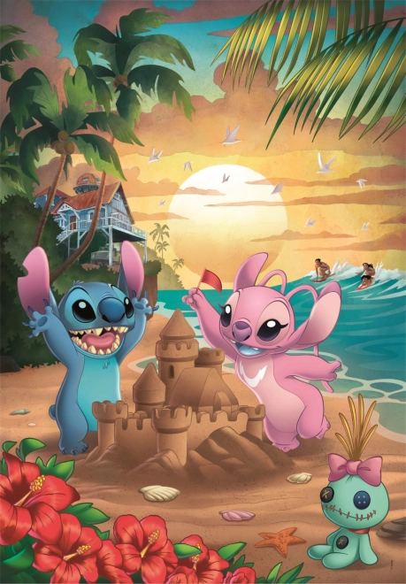 CLEMENTONI Puslespil Lilo & Stitch: Stitch og Angel 500 brikker