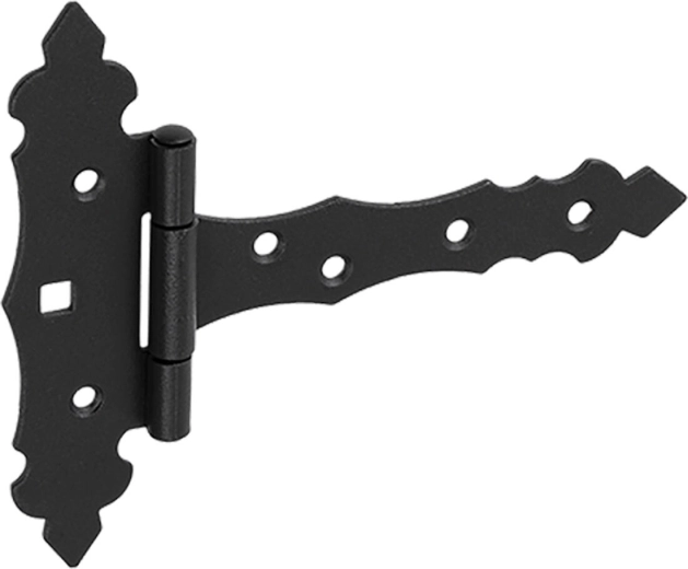 Dekorativt hængsel 125 × 35 × 130 mm, sort