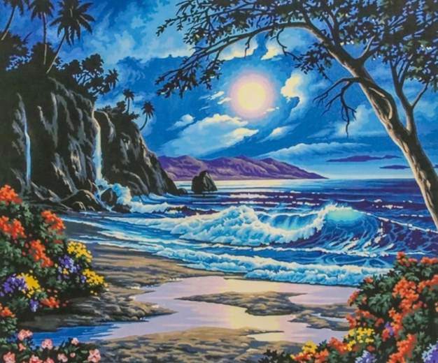 Norimpex Mal efter tal Paradis om natten 40 × 50 cm