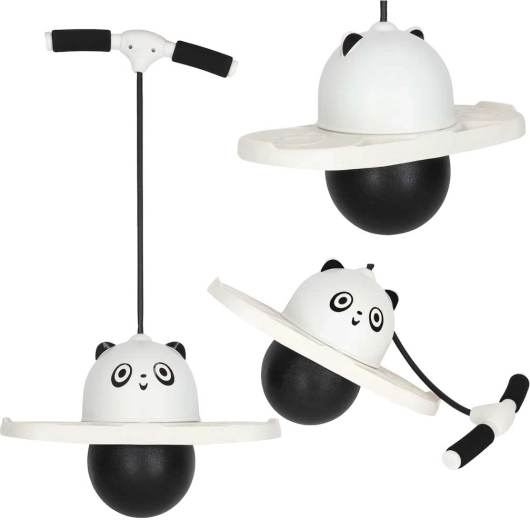 Pogo jumper til børn – panda hvid/sort