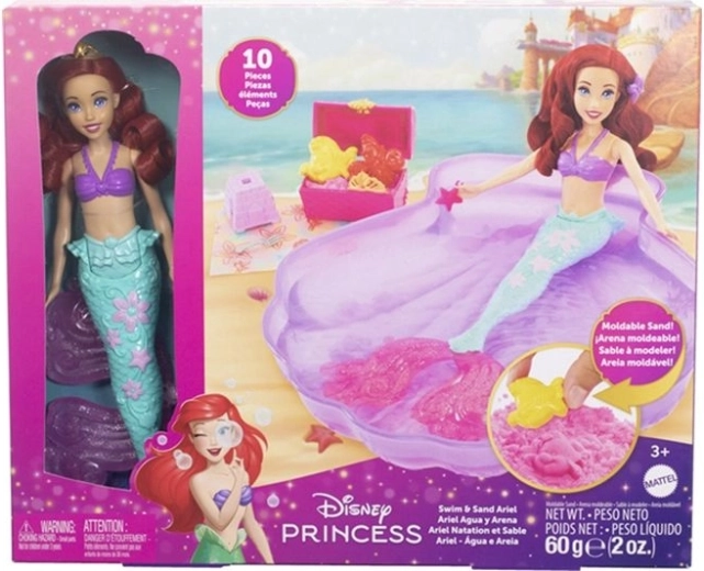 Disney Princess Ariel-dukke med bassin og tilbehør