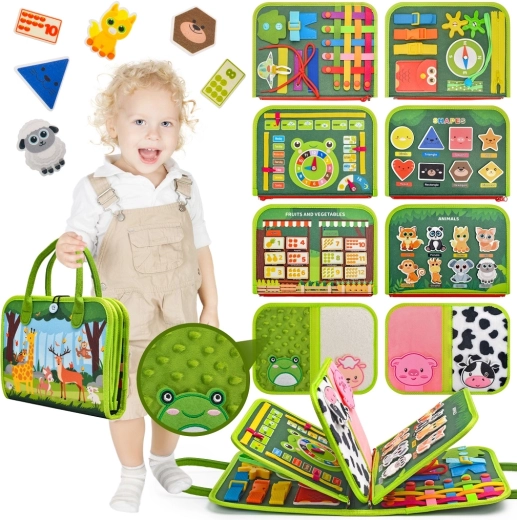 2Kids Toys sensorisk aktivitetsbog med dyr