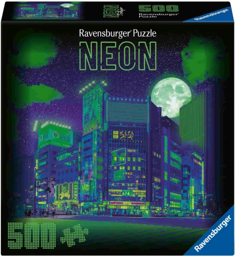 Ravensburger neonkollektion Tokyo puslespil 500 brikker