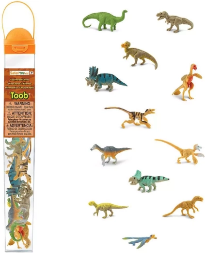 Safari Ltd. Toobs tuba fjerklædte dinosaurer
