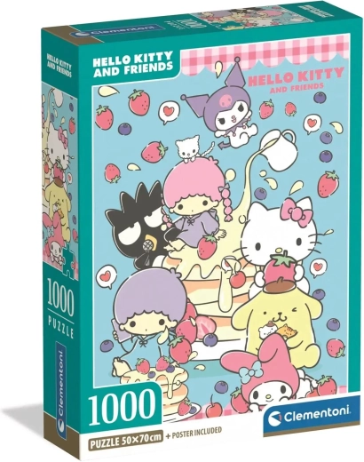 Clementoni puslespil Hello Kitty og venner 1000 brikker
