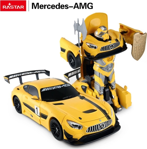 RC-bil og robot 2i1 Rastar Mercedes-AMG GT3 1:14 gul