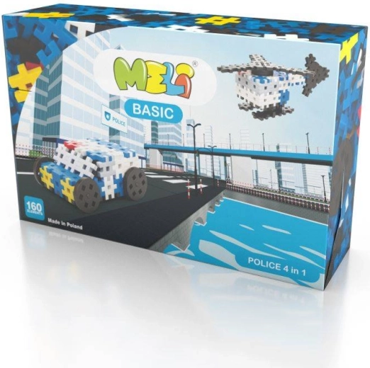 Byggesæt Meli Basic politi 4i1 – 160 dele
