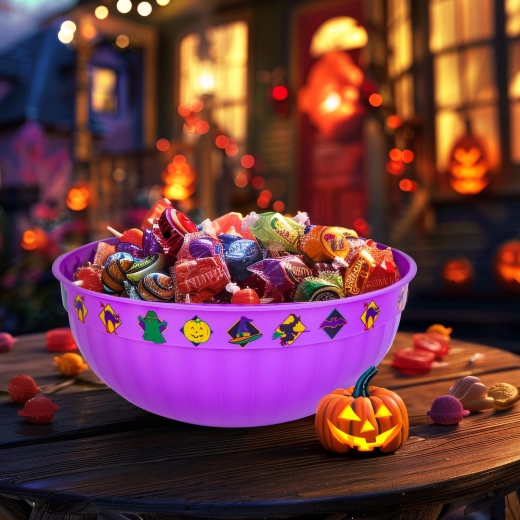Halloweenfad i lilla 30 × 12 cm
