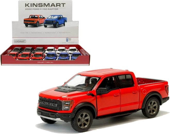 Metalmodel Ford F‑150 Raptor 2021 med friktionsmotor