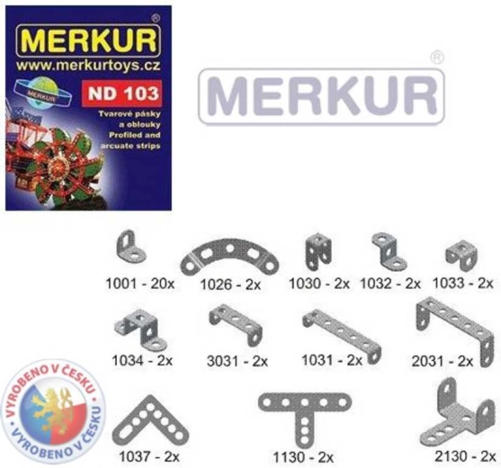Merkur strimler og buer – reservedelssæt ND 103
