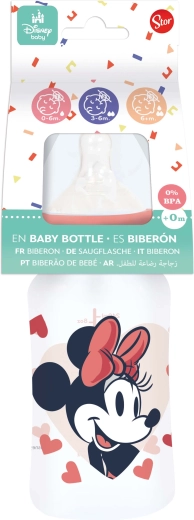 Sutteflaske MINNIE 240 ml med anti-kolik system