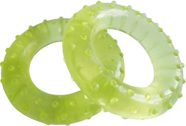 Acra massage-ringe med nopper 7 cm – fingertræner (2 stk.)