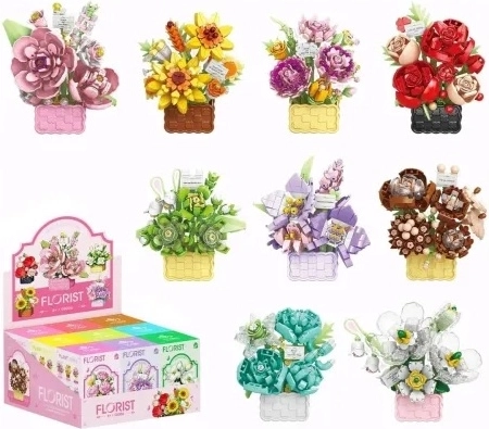 Kreativt byggesæt med blomster