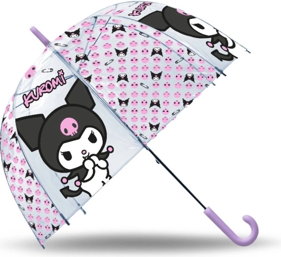Gennemsigtig manuel paraply KUROMI 19″