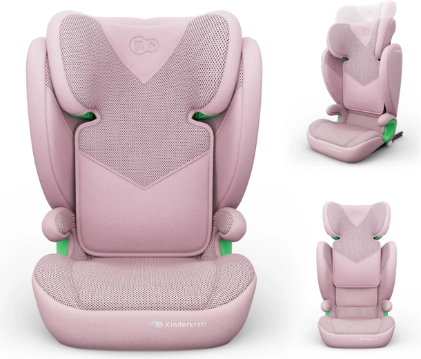 Kinderkraft autostol junior fix 2 plus i-Size 100–150 cm pink