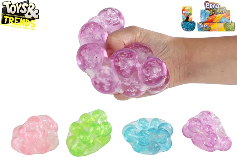Antistressbold med knasende kugler 9 cm TOYS&TRENDS