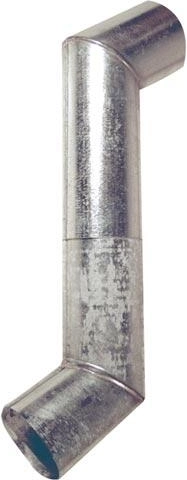 S-knæ 100 mm af galvaniseret stål