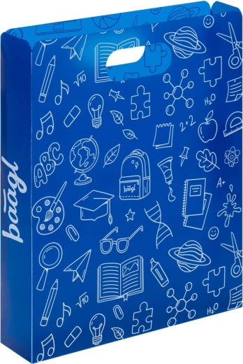 Baagl plastmapper til skolehæfter blå